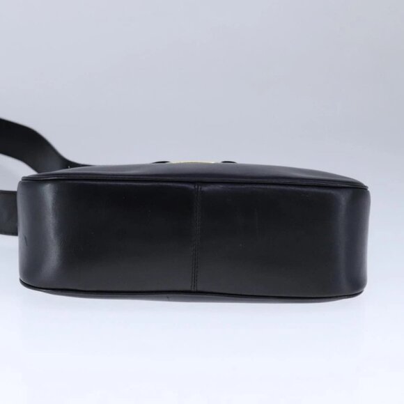 Salvatore Ferragamo Vala Shoulder Bag Leather Black Gold Auth 109105 - Picture 7 of 16